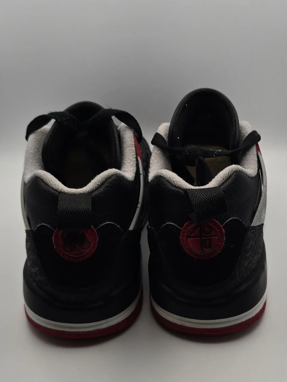 Jordan Kids Black, Red and White Retro Low-Top Sneakers